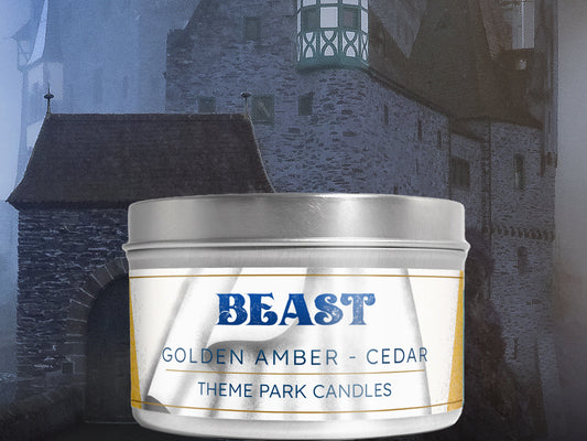 Beast Candle | Theme Park Candles | 6.5 oz Scented Soy Wax Blend Candle